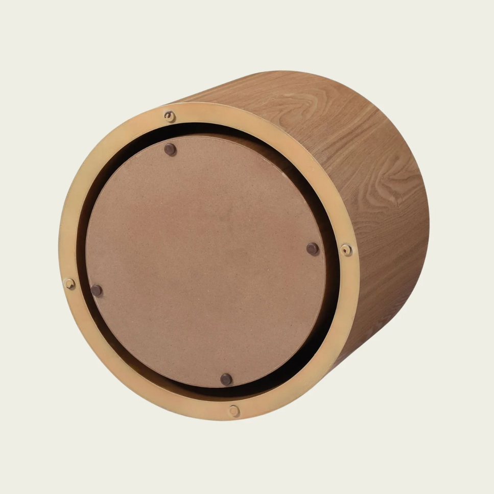 Round Coffee Table Set of 2, Nesting Coffee Tables for MDF with veneer .for living room,office,bedroom,Natural, 4Colors NATURAL