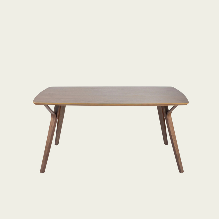 Mid-Century Modern Dining Table in Walnut Wood