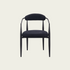Set of 2 Mid-century modern backrest chairs | needle metal frame & black sherpa upholstery 22