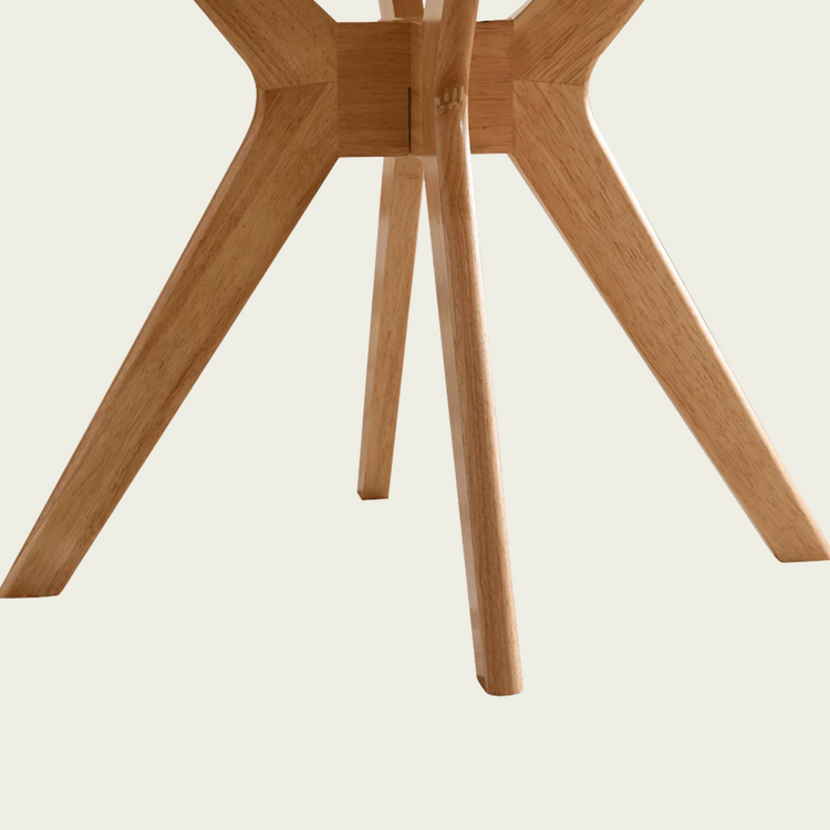 Modern Minimalist Dining Table, Natural, 47.6"x47.6"x30.7",Round