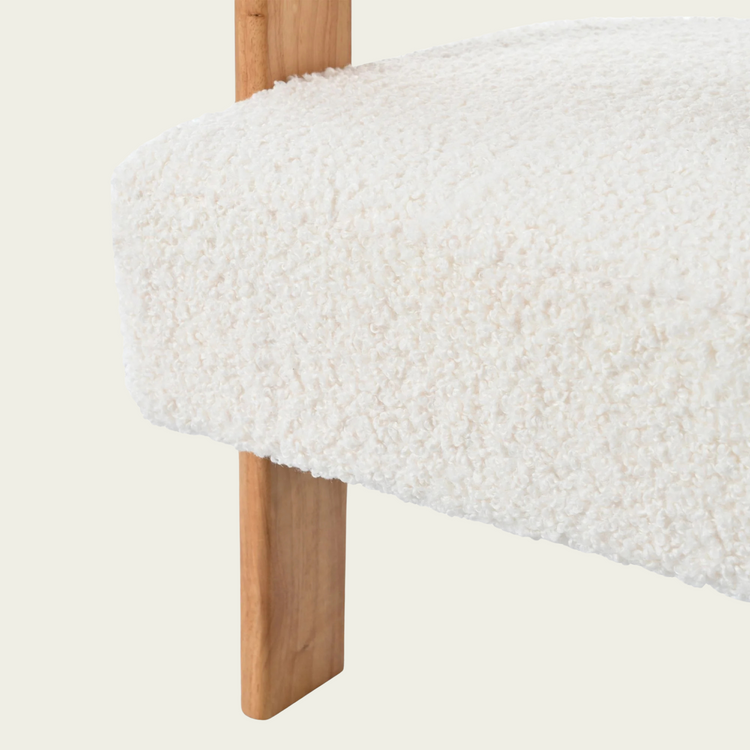 Mid-Century Modern Barrel Accent Chair, Upholstered Kitchen & Dining Room Chairs with Arms, Teddy Velvet Boucle Accent Chairs Side Chairs for Kitchen Living Room Bedroom, White