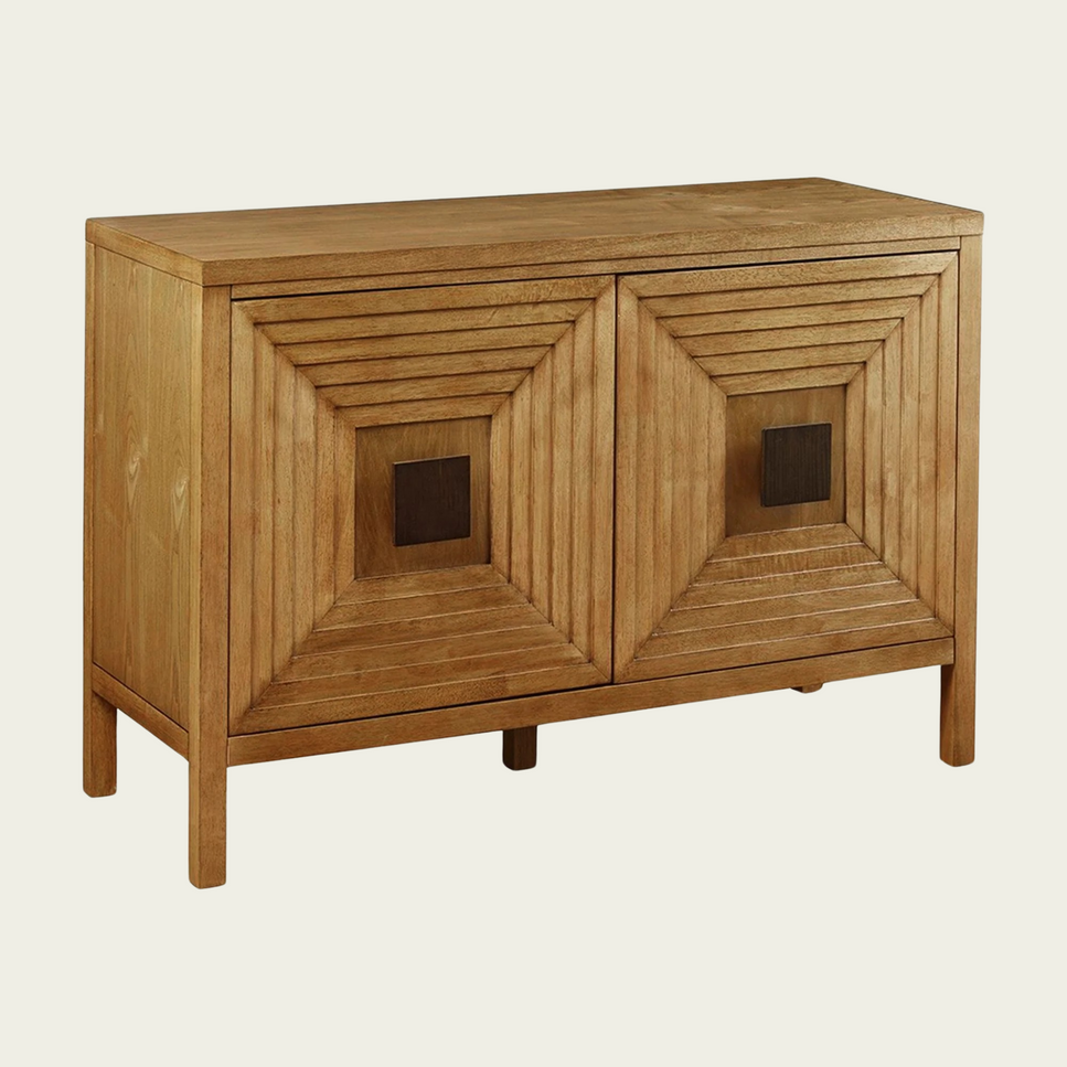 2-Door Accent Cabinet with Adjustable Shelves