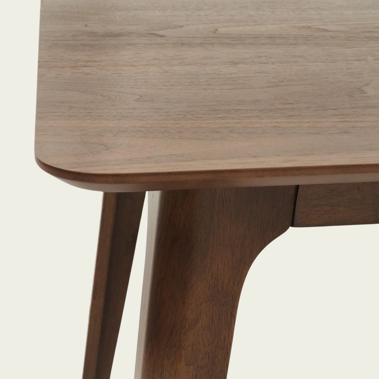 Dining Table Solid Wood Legs, Walnut