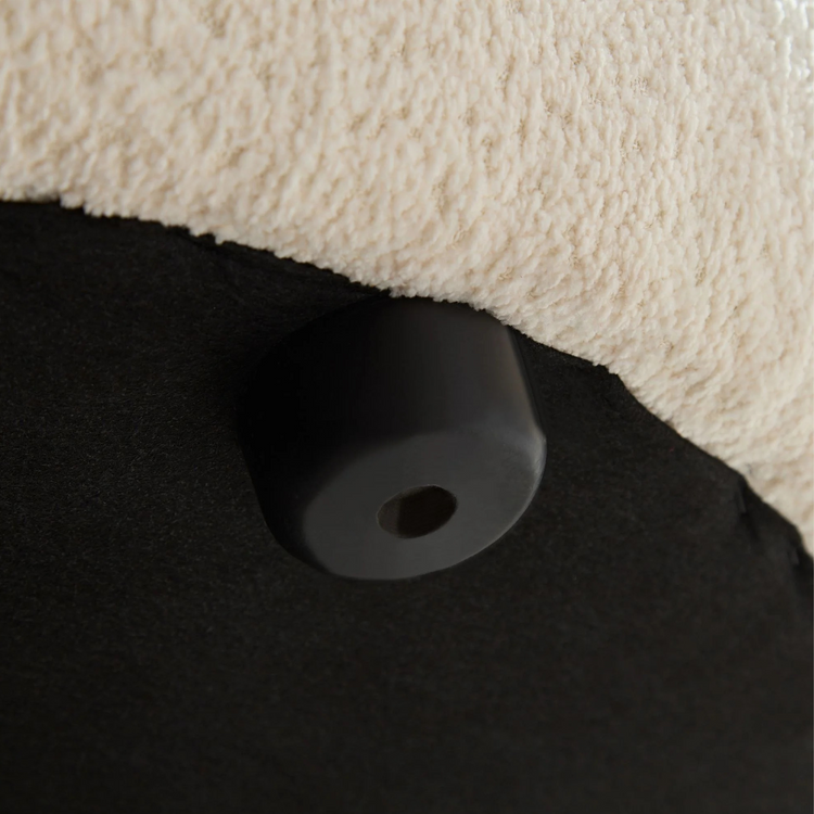 WKS7W White, 4-seat modular sofa, durable fabric, solid wood frame, high density sponge cushion, 4 pillows