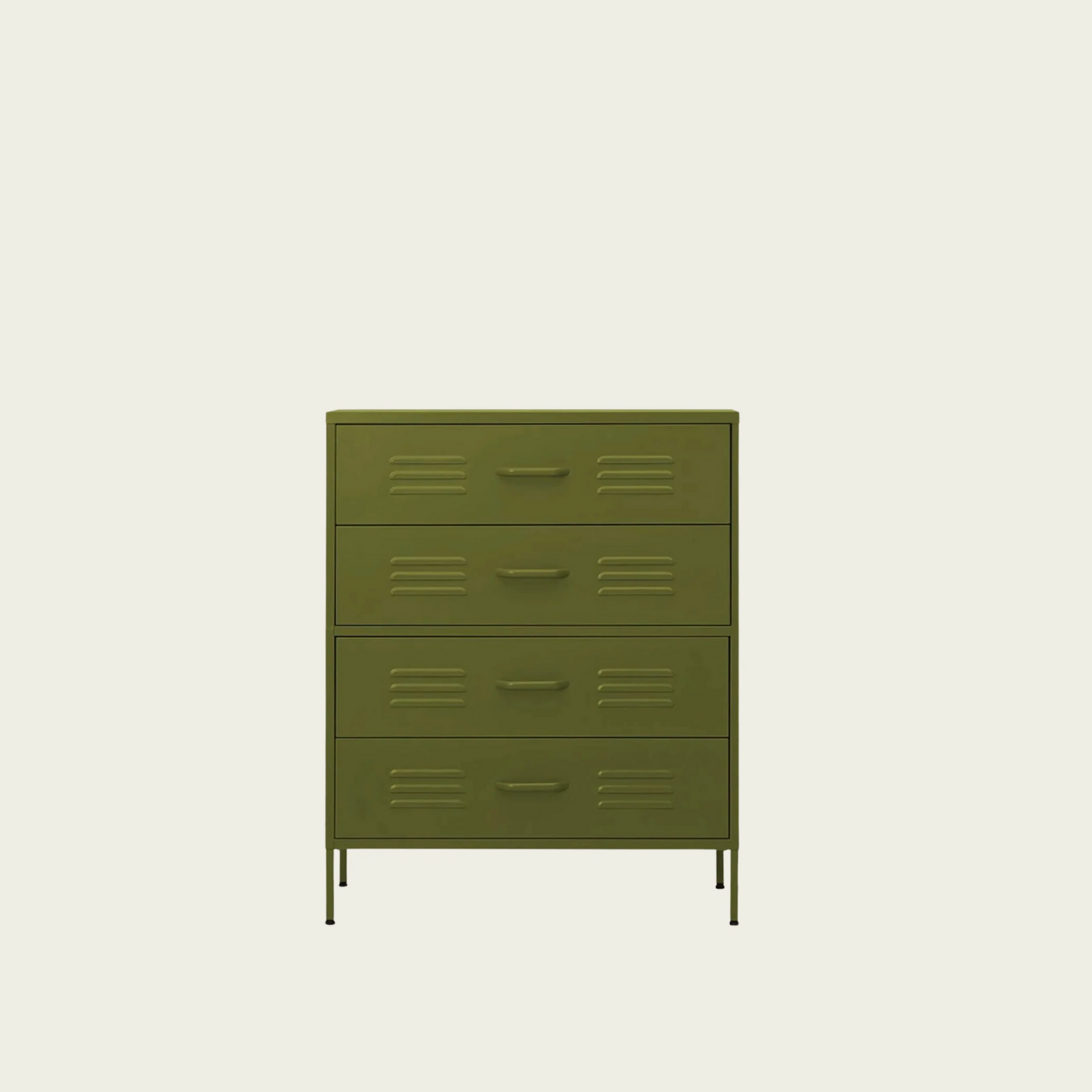 Chest of Drawers Olive Green 31.5"x13.8"x40" Steel