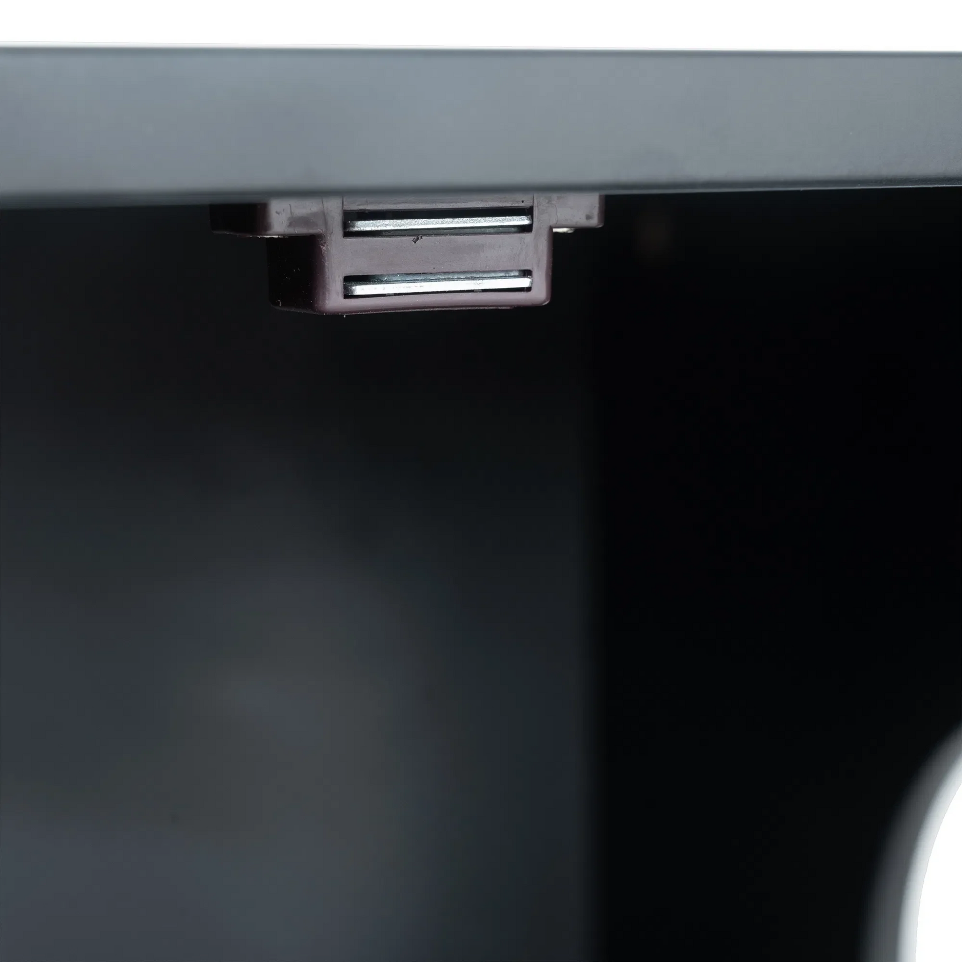 Cat Litter Box Furniture with Hidden Plug, 3 Doors Storage Bench  Black and Walnut