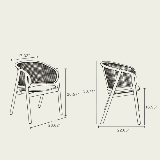 Authentic Wooden Rattan chair | natural black Ash Wood frame | Rounded cane backrest 77
