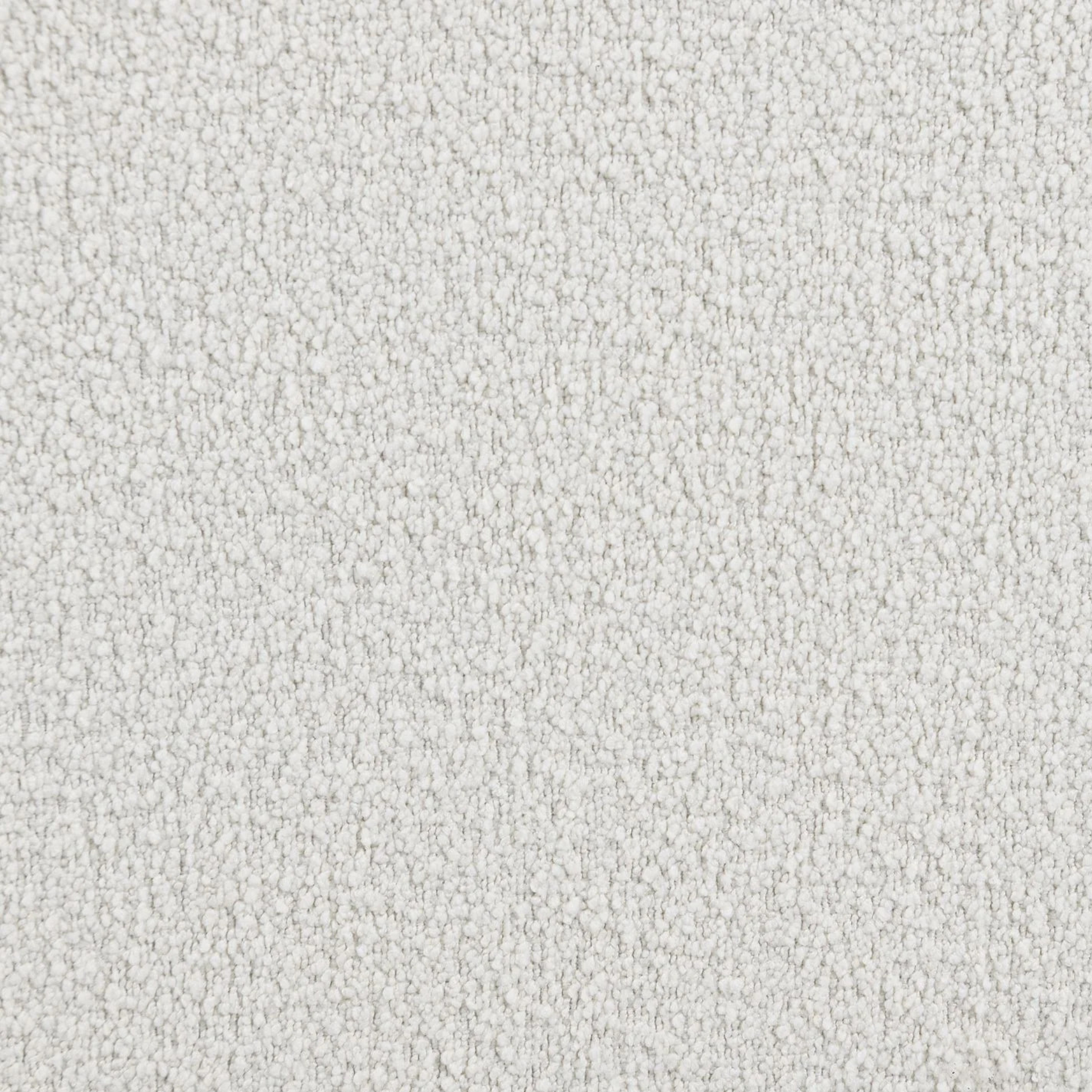 Bulky curved modular sofa | Cream boucle upholstery
