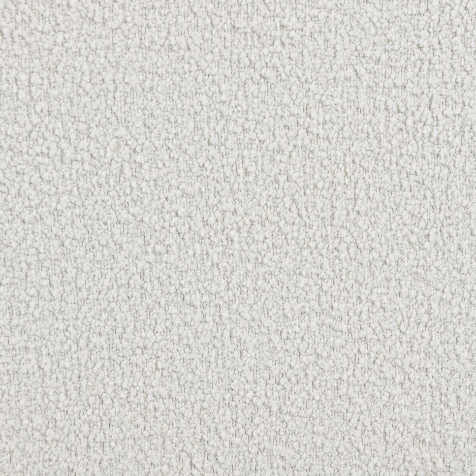 Bulky curved modular sofa | Cream boucle upholstery