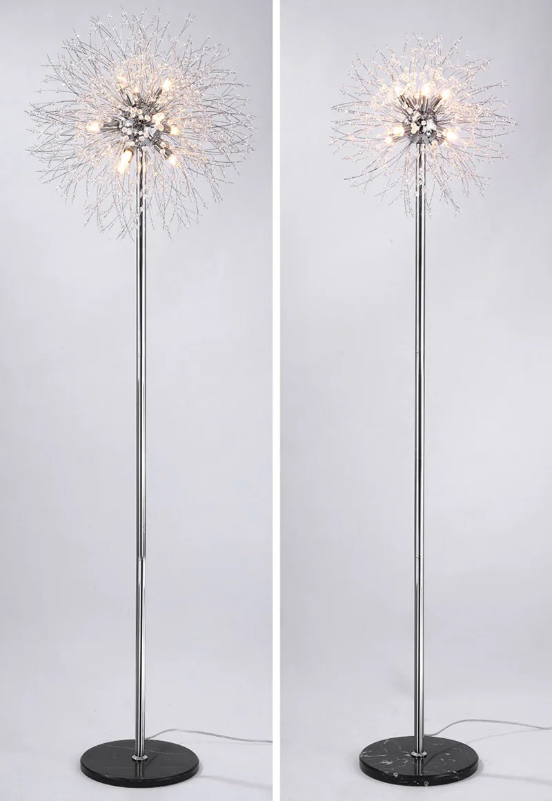 2024 Modern Luxury LED Dandelion Floor Lamp  in Gold