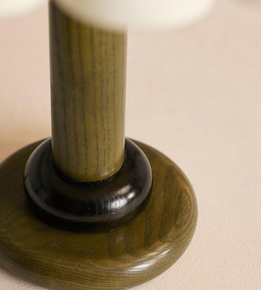 Vintage American Antique Style Solid Wood Table Lamp