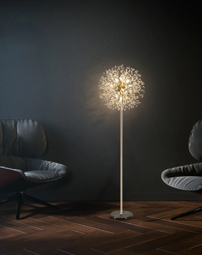 2024 Modern Luxury LED Dandelion Floor Lamp  in Gold