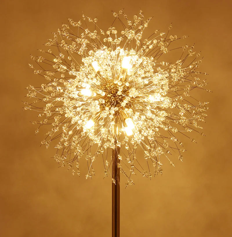 2024 Modern Luxury LED Dandelion Floor Lamp  in Gold