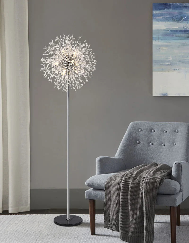 2024 Modern Luxury LED Dandelion Floor Lamp  in Gold