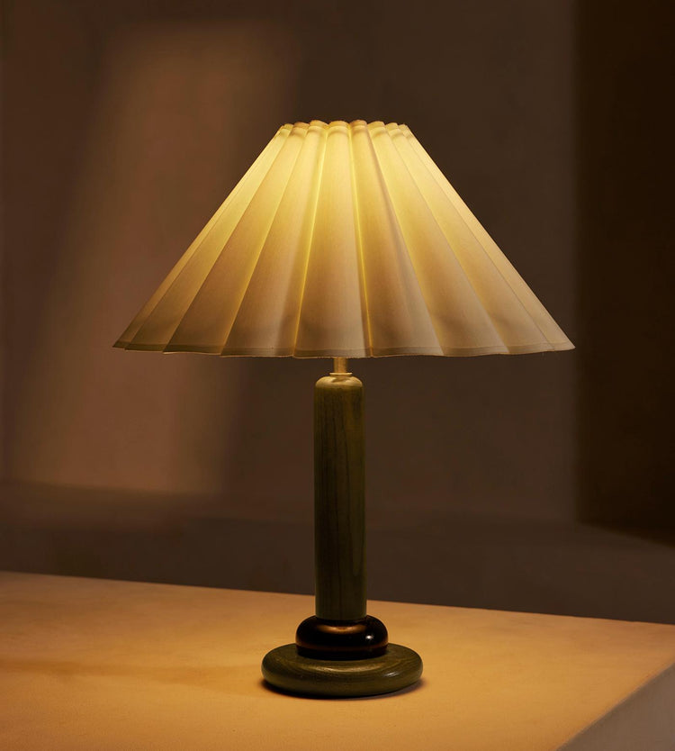 Vintage American Antique Style Solid Wood Table Lamp