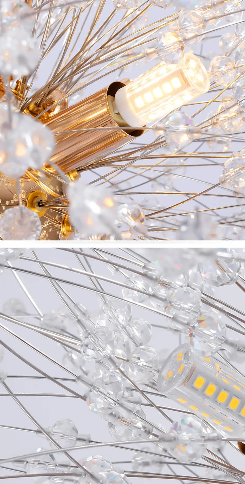 2024 Modern Luxury LED Dandelion Floor Lamp  in Gold