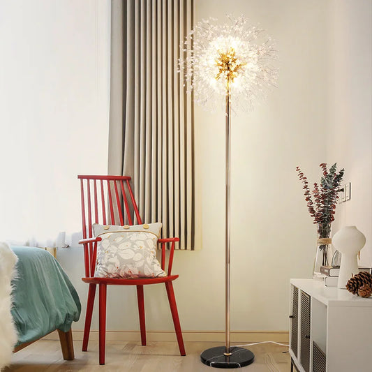 2024 Modern Luxury LED Dandelion Floor Lamp  in Gold