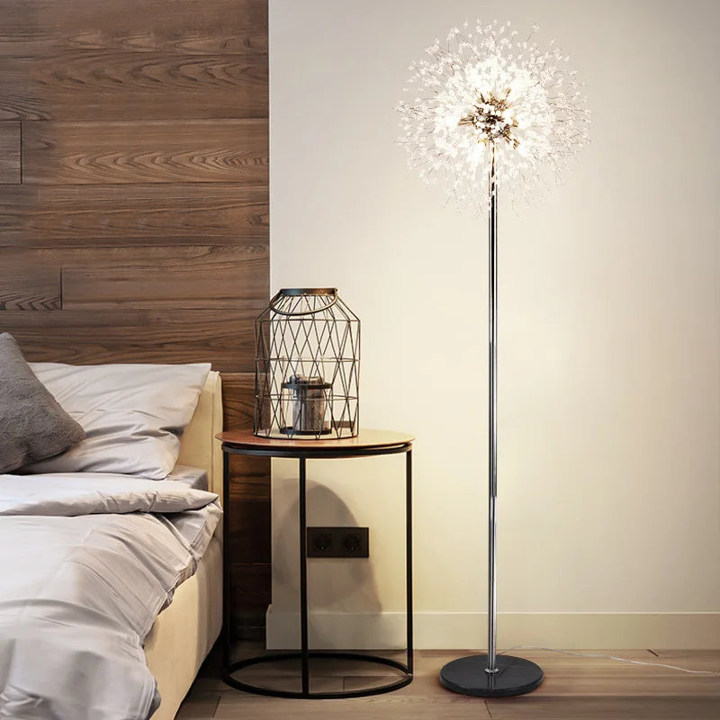 2024 Modern Luxury LED Dandelion Floor Lamp  in Gold