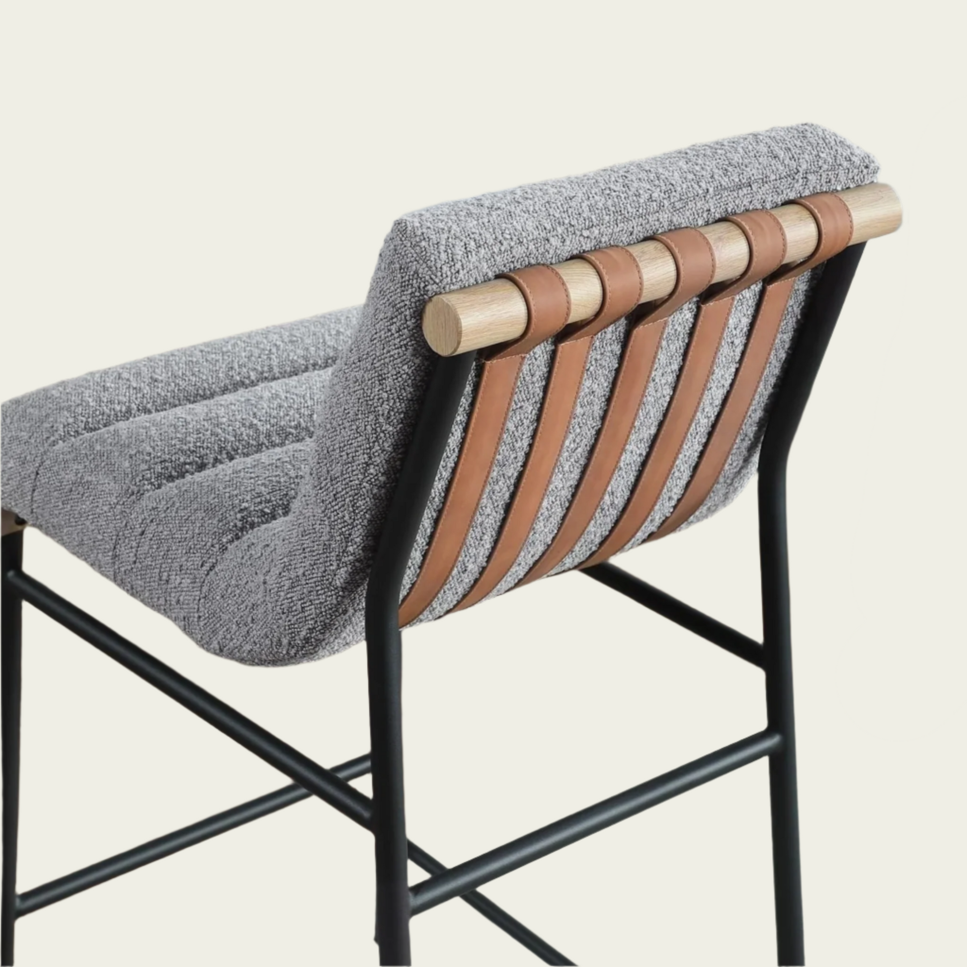 Lahni_Dark_Ligh_Boucl_Fabric_Counter_Height_Chair_Horizontal_Channel_Back_Woven_Leather_Details_