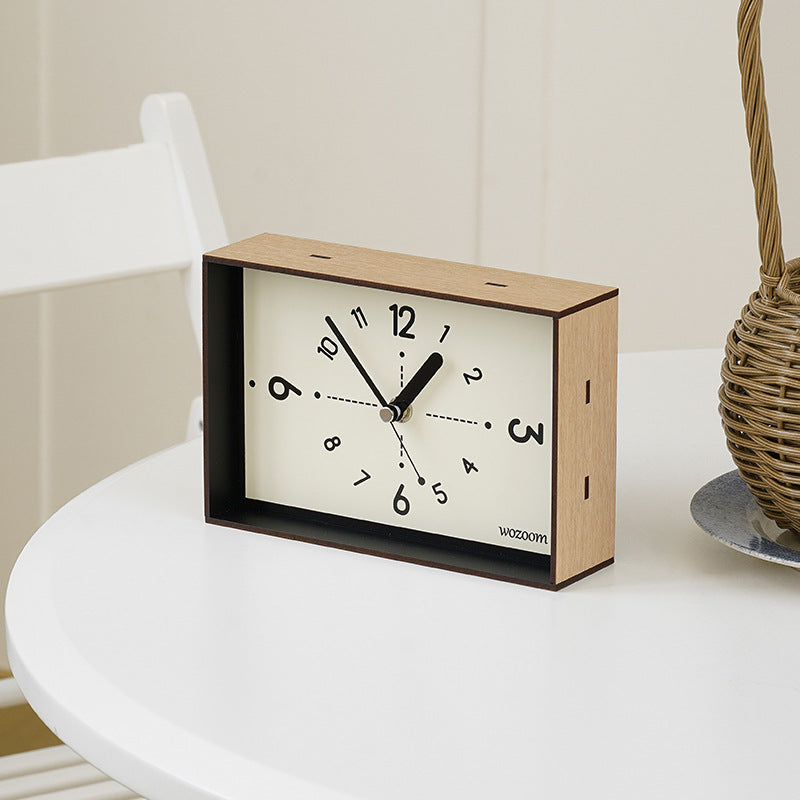 Retro Blue Acrylic Desk Clock