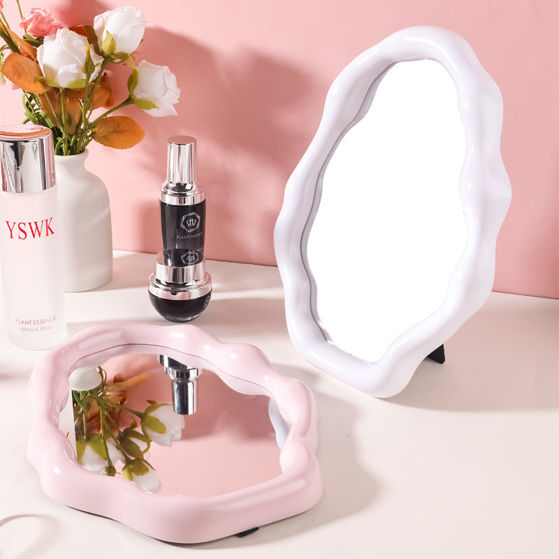 Irregular Vanity Makeup Mirror - Cloud Shape - Glossy Finish