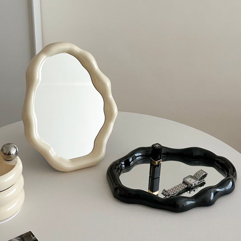 Irregular Vanity Makeup Mirror - Cloud Shape - Glossy Finish