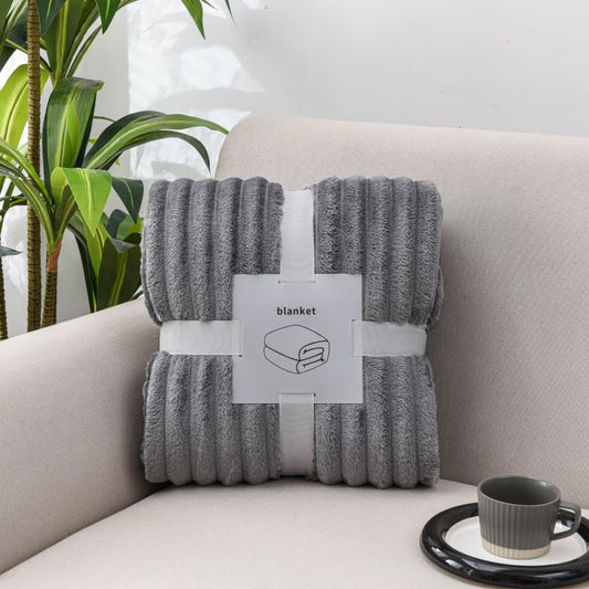 Grey Flannel Thow Blanket