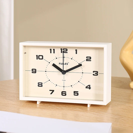 Square Vintage Mechanical Alarm Clock