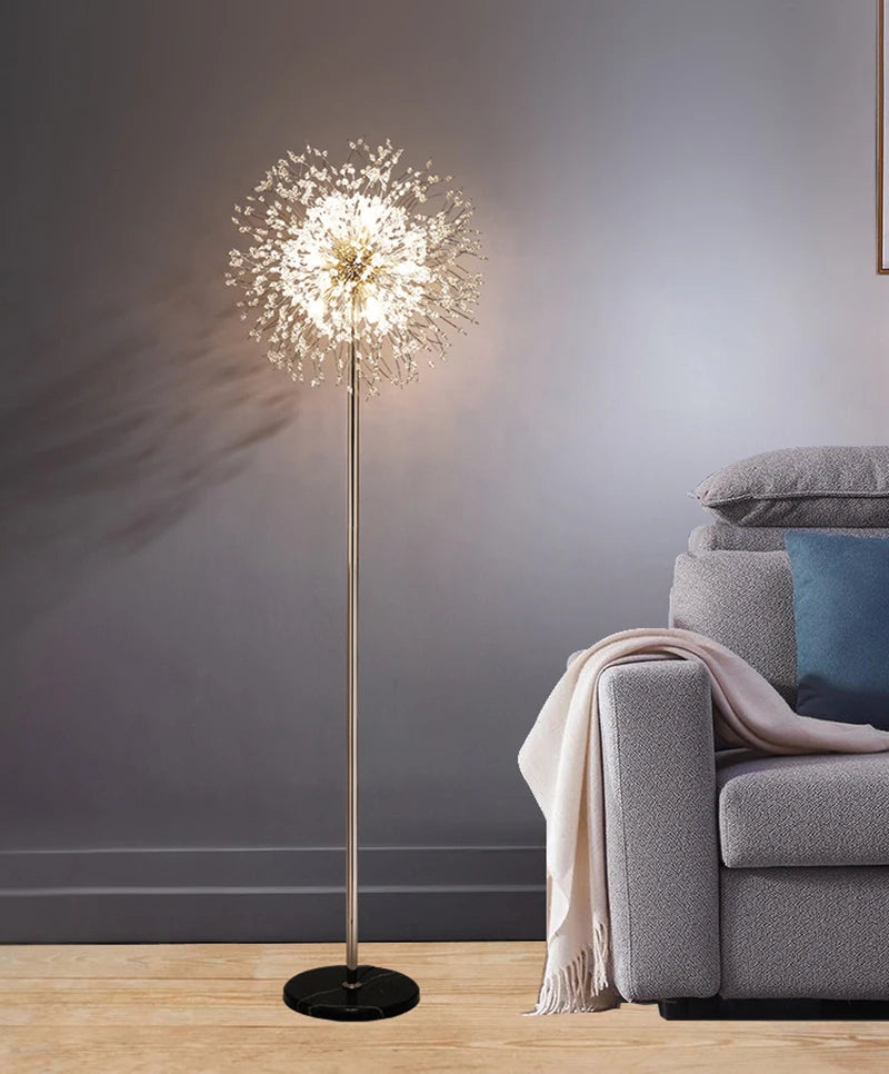 2024 Modern Luxury LED Dandelion Floor Lamp  in Gold