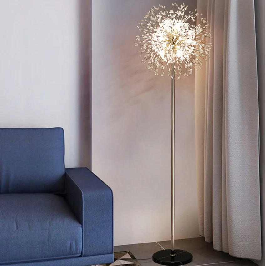 2024 Modern Luxury LED Dandelion Floor Lamp  in Gold