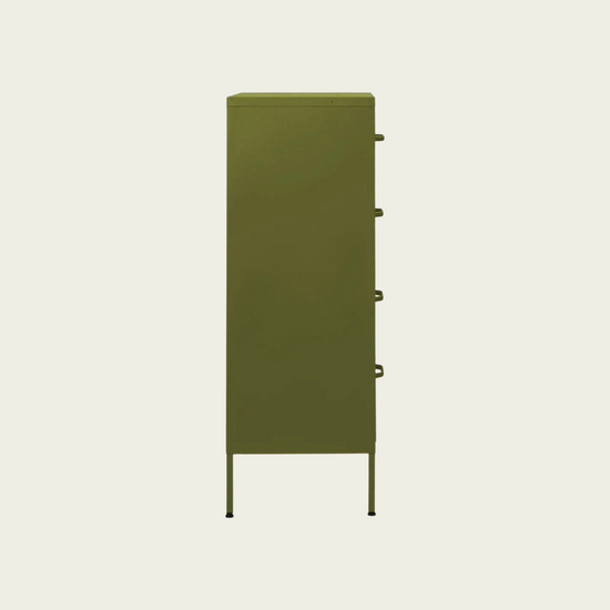 Chest of Drawers Olive Green 31.5"x13.8"x40" Steel