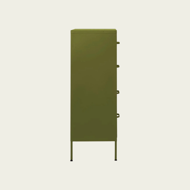 Chest of Drawers Olive Green 31.5"x13.8"x40" Steel