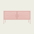 Vintage Steel TV Stand | Pink finish 41.3"x13.8"x19.7"  