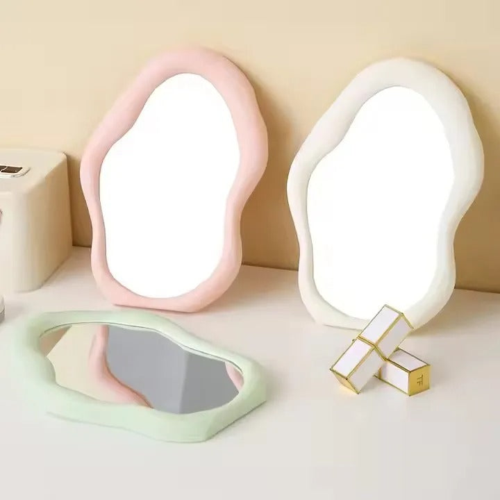 Irregular Vanity Makeup Mirror - Cloud Shape - Mat Finish