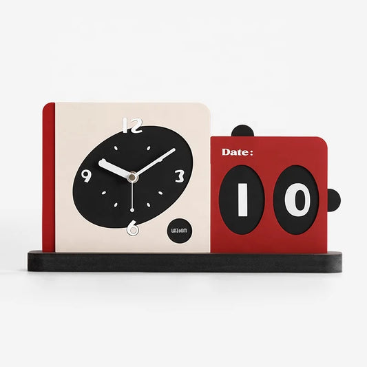 Modern Esthetic Double Clock Date Plate