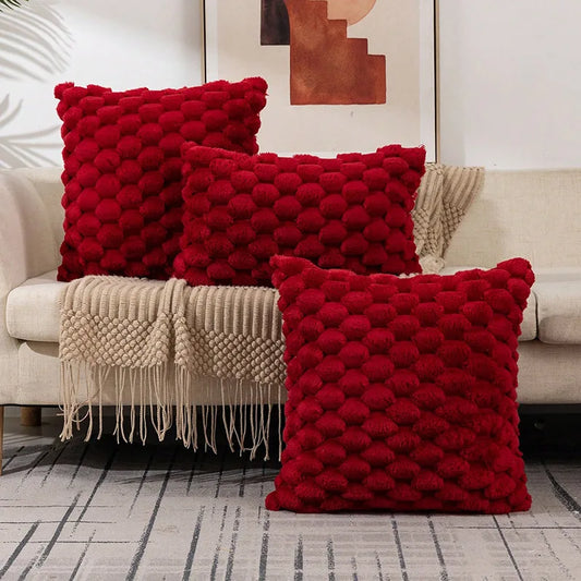 Tufted Geometric Decorative Cushion Pillow Case