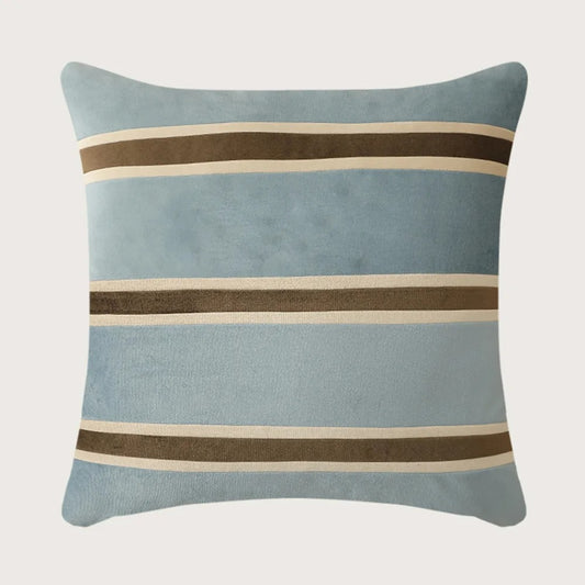 Velvet Striped Patchwork Boho Cushion Cover 45X45cm