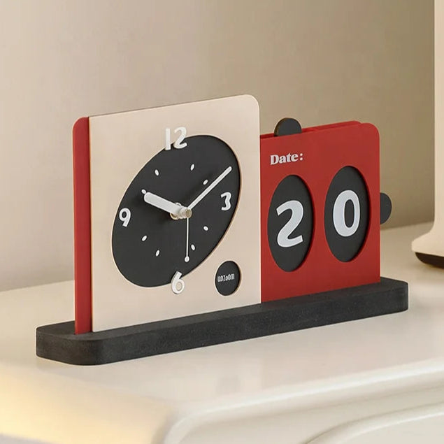 Modern Esthetic Double Clock Date Plate