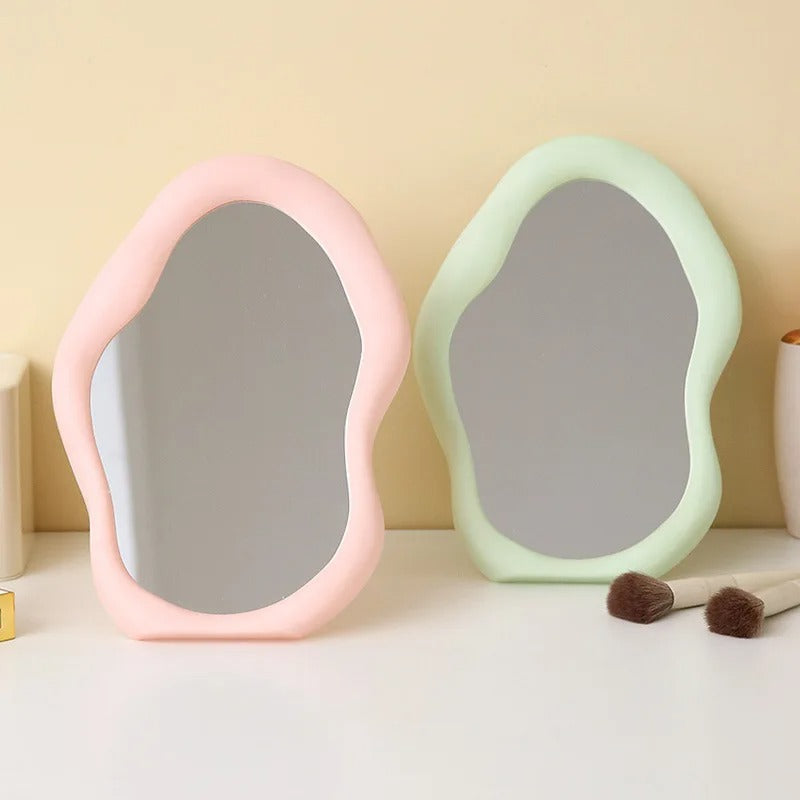 Irregular Vanity Makeup Mirror - Cloud Shape - Mat Finish