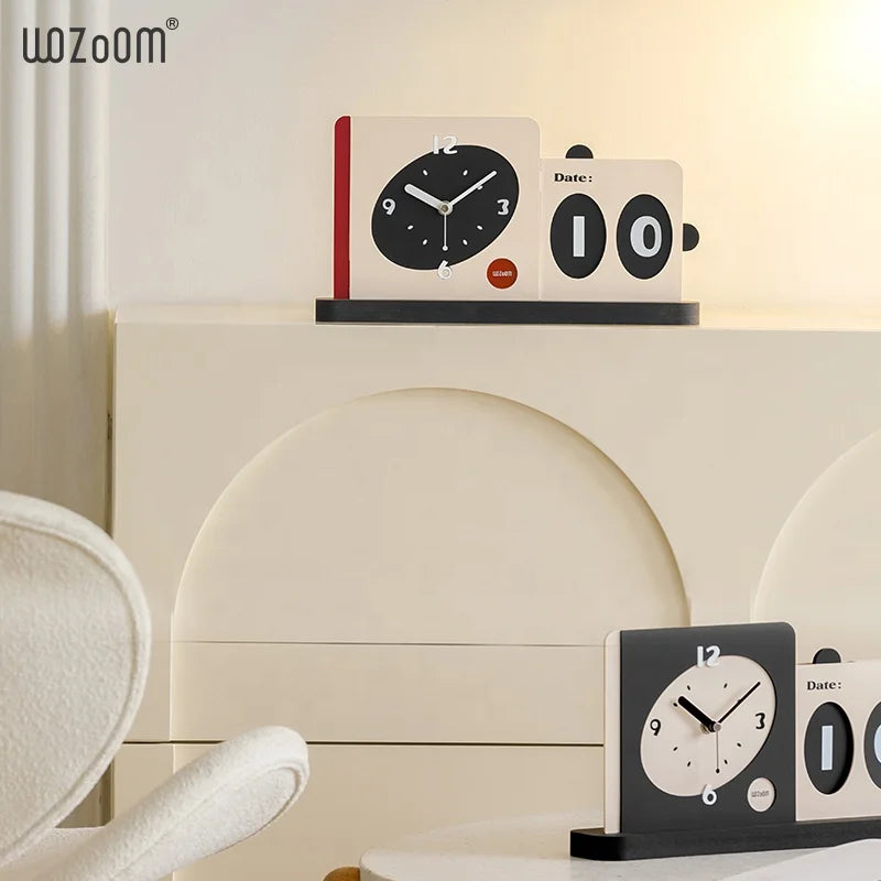 Modern Esthetic Double Clock Date Plate