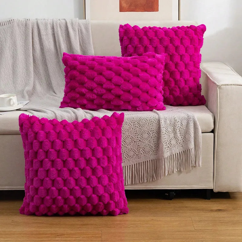 Tufted Geometric Decorative Cushion Pillow Case