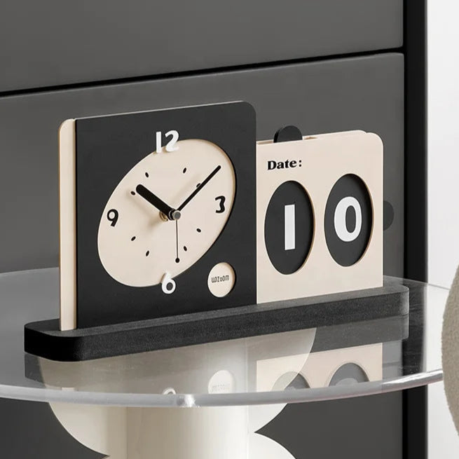 Modern Esthetic Double Clock Date Plate