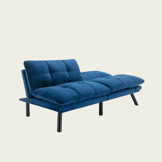 Navy Blue Convertible Folding Modern sofa Bed