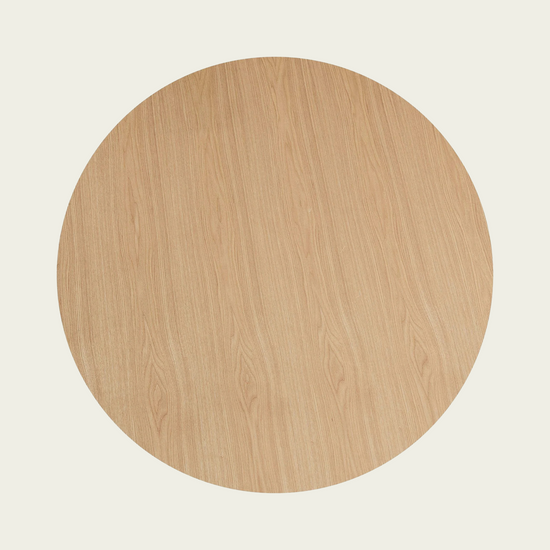47,24 inch MDF Dining Table for Dining Room Round Dinner Tables Mid-Century Modern Table OAK