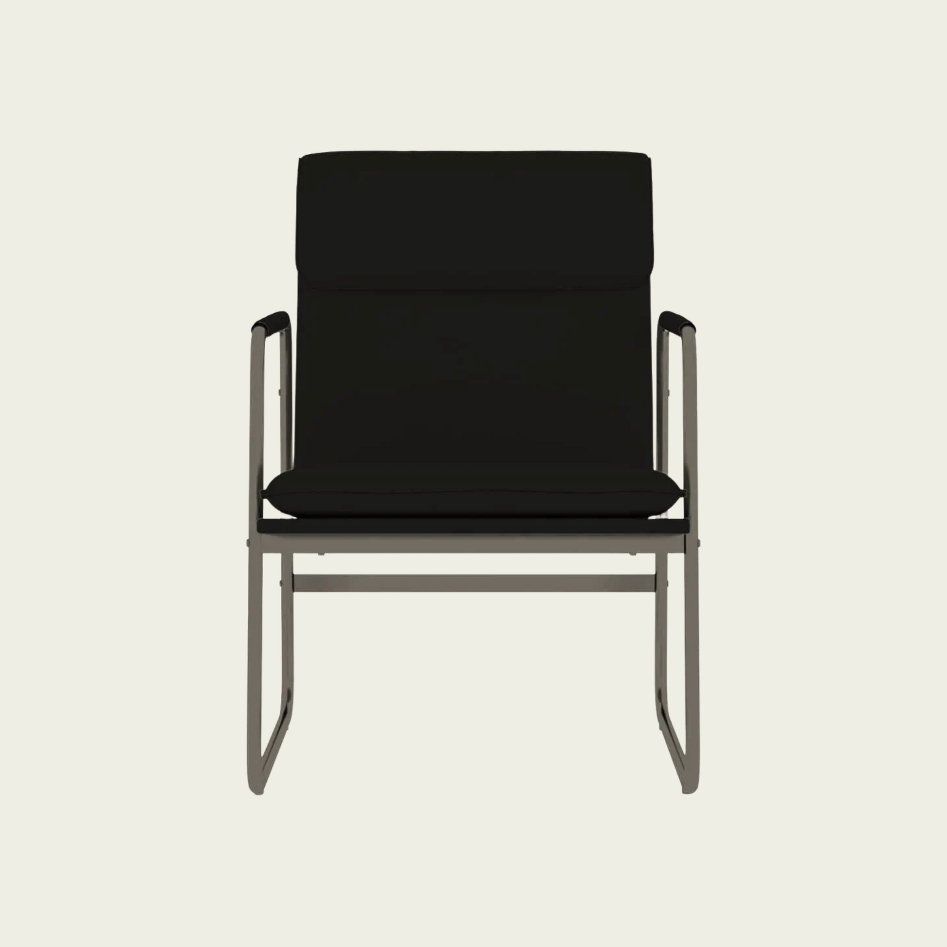 Lounge Chair Black 21.7"x25.2"x31.5" Faux Leather
