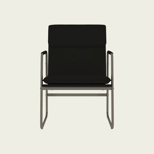 Lounge Chair Black 21.7"x25.2"x31.5" Faux Leather