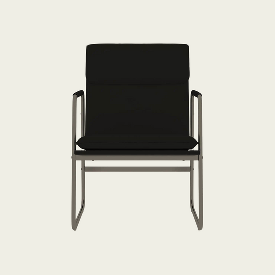 Lounge Chair Black 21.7"x25.2"x31.5" Faux Leather