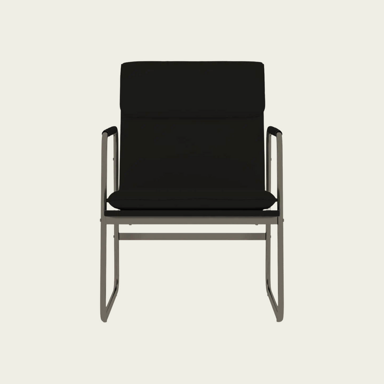 Lounge Chair Black 21.7"x25.2"x31.5" Faux Leather