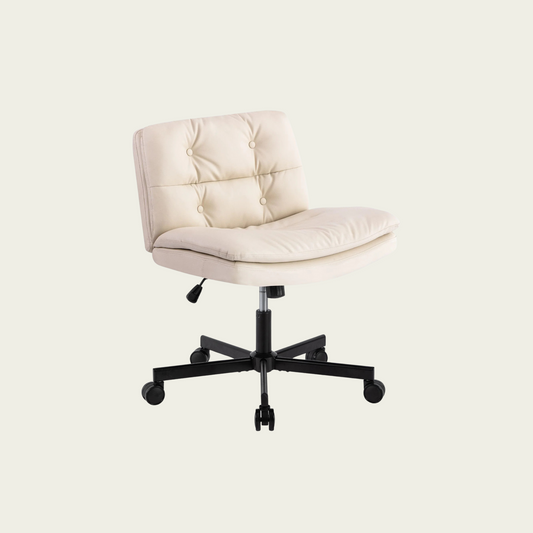 Large Size Swivel Home Office Desk Chair Armless Office Room Chair