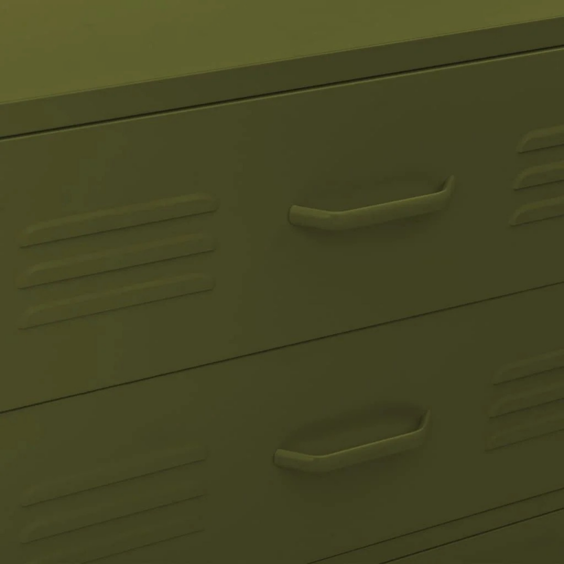 Chest of Drawers Olive Green 31.5"x13.8"x40" Steel